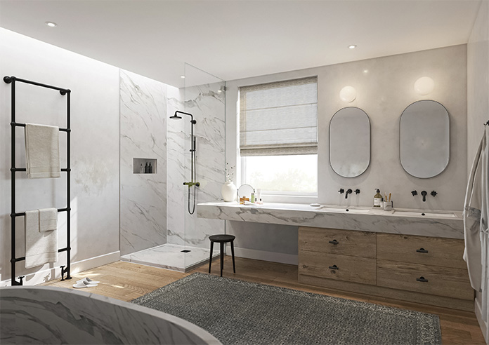 Tanami Voile, Grey Haze - Roman Blind - Image 6